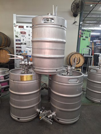 Image for (3) INK 1/2 Barrel Stainless Yeast Brinks