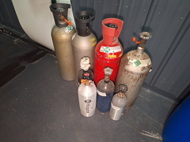 Image for Lot of (8) CO2 Cylinders