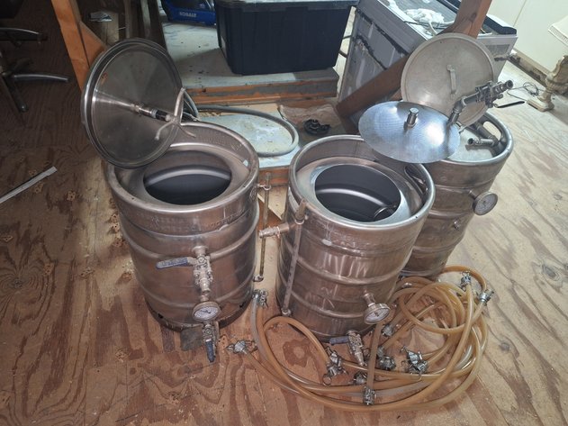 Image for 3 Vessel 1/2bbl Homebrewing System