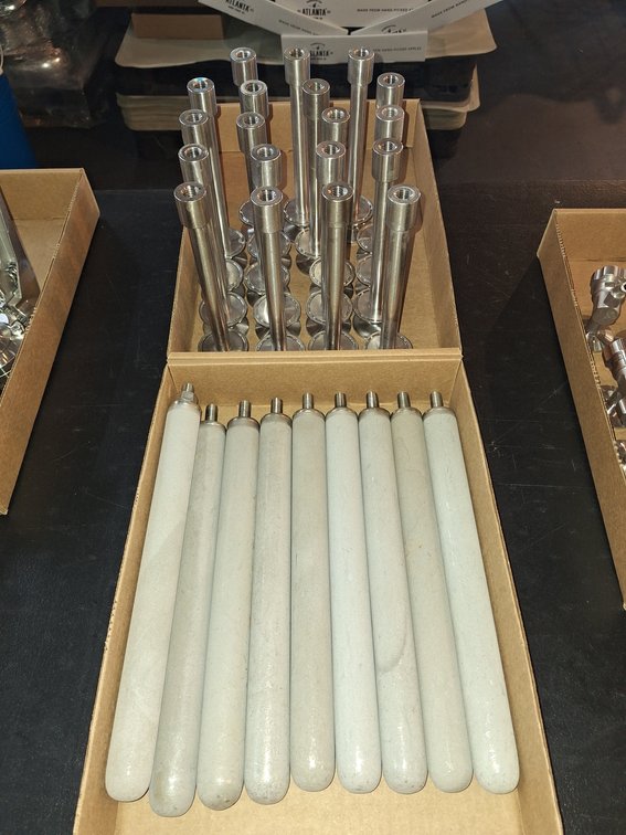 Lot of Stainless Carbonation Stones and Fittings