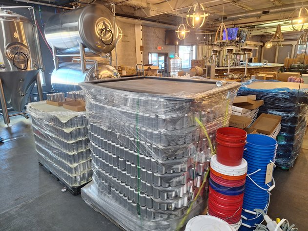 Image for (3) Partial Pallets of Bright Cans