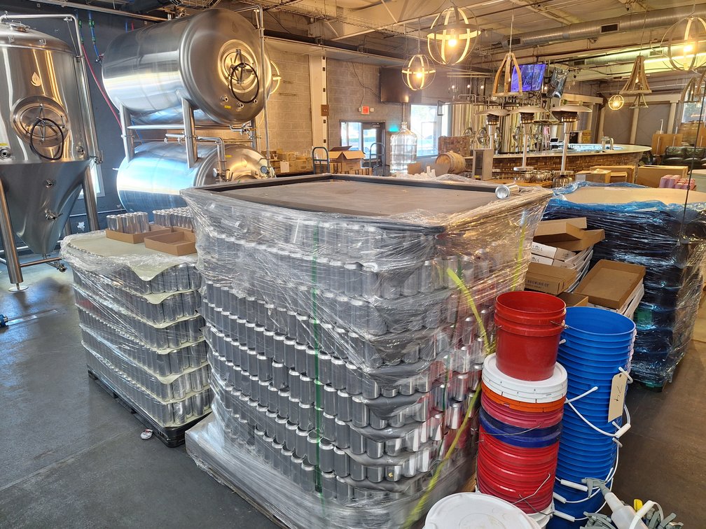 (3) Partial Pallets of Bright Cans