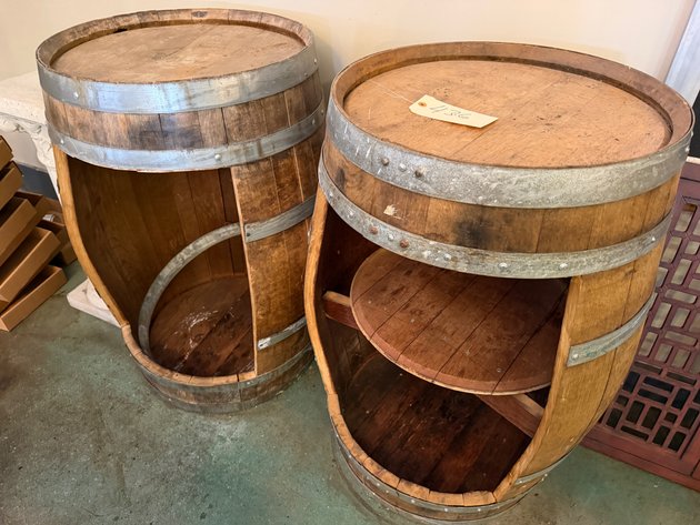 Image for (2) Wood Barrels