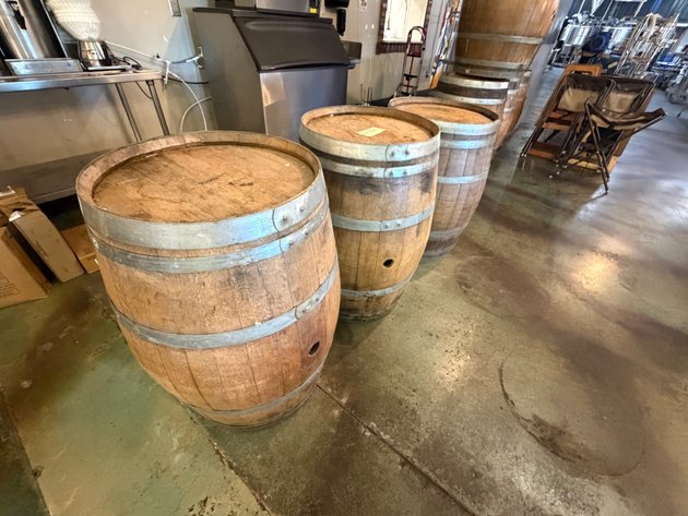 Image for (3) Wood Barrels