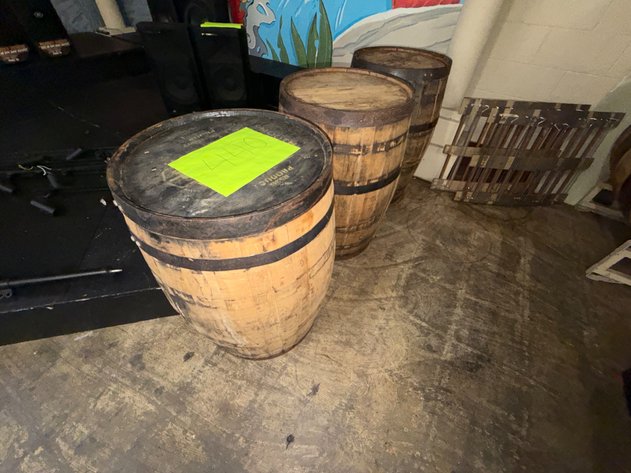 Image for (3) Wood Barrels
