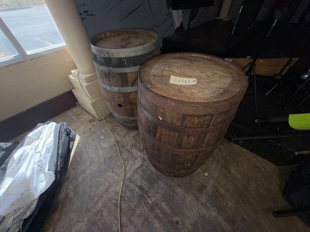 Image for (2) Wood Barrels