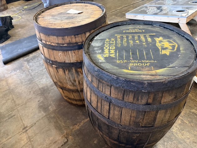 Image for (2) Wood Barrels