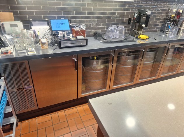 Image for PERLICK 4-Door Back Bar Cooler with Glass Doors