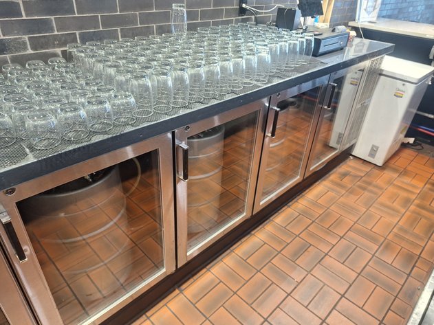 Image for PERLICK 4-Door Back Bar Cooler with Glass Doors