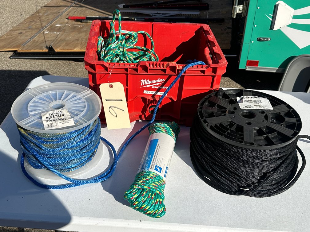 Assorted Rope in MILWAUKEE Packout Box