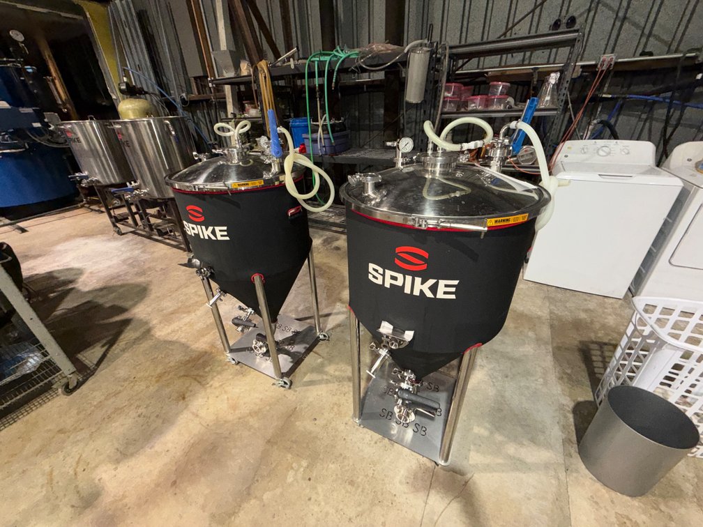 (2) SPIKE 1bbl Stainless Fermenters