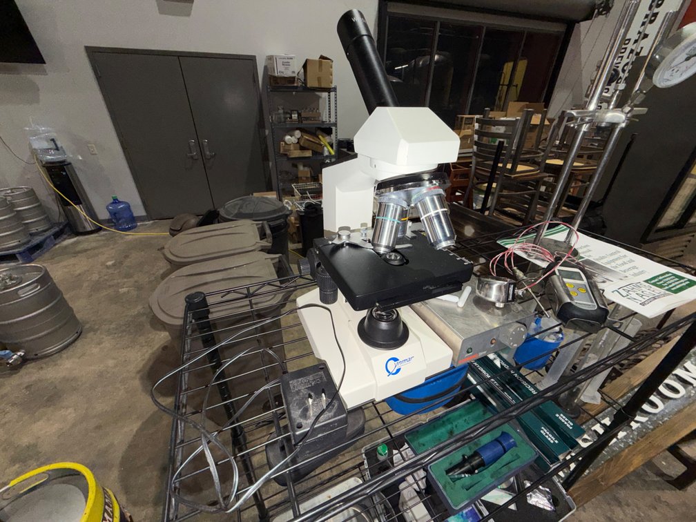 CYNMAR Microscope and CORNING Stir Plate