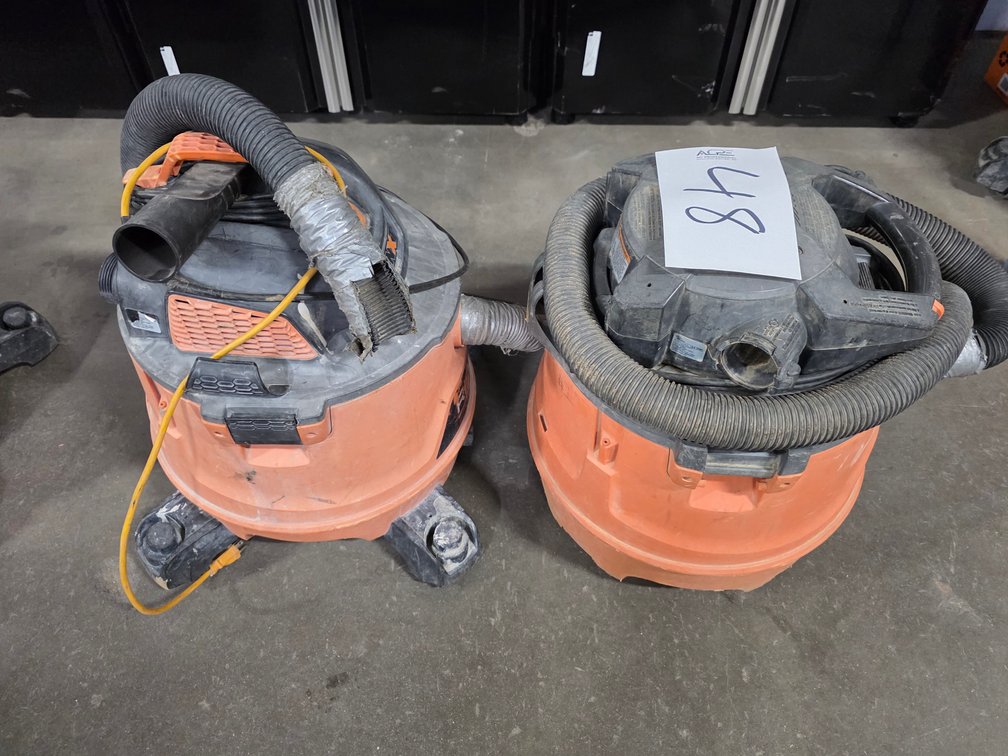 (2) RIDGID Shop Vacuums