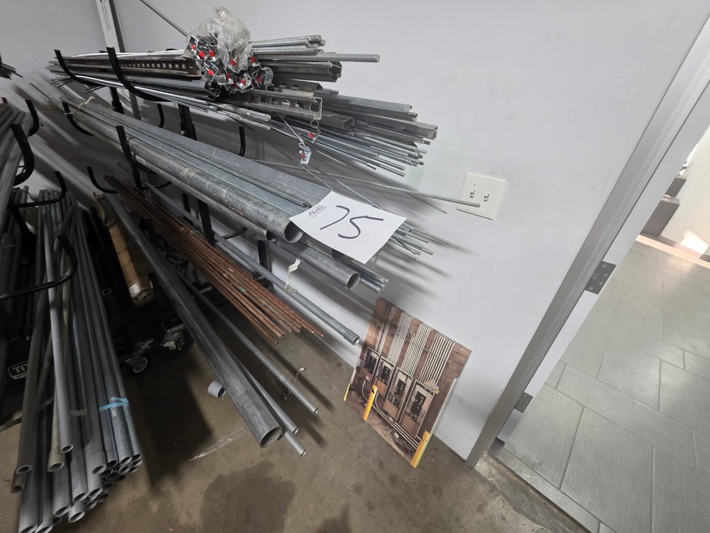 Electrical Conduit and Unistrut Material Rack