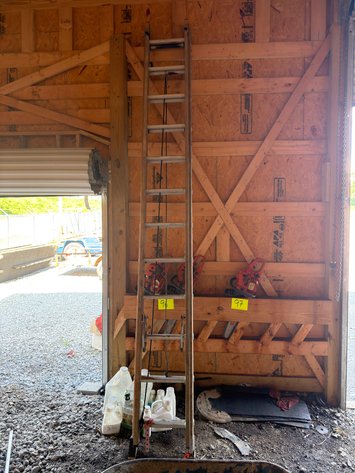 Image for WERNER 24ft Fiberglass Extension Ladder