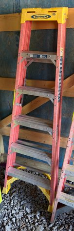 Image for WERNER 6ft Fiberglass Step Ladder
