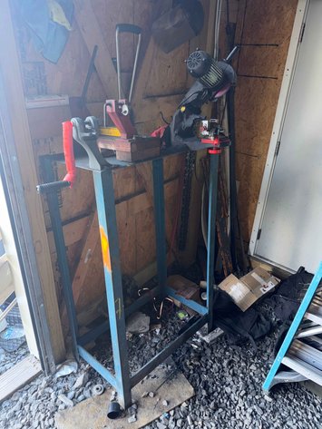 Image for Steel Work Bench with OREGON Electric Chain Saw Grinder
