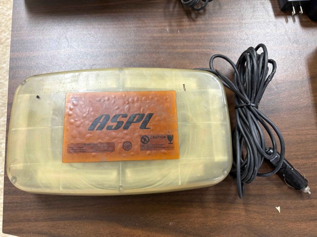 Image for (2) ASPL & Clear Lens Magnetic Rooftop Emergency Beacon Strobe Lights