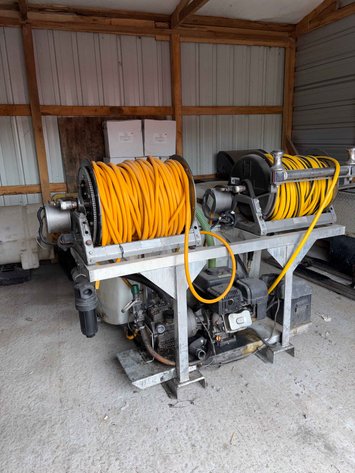 Image for Skid-Mounted Sprayer System With Polly Tank, Dual Powered Hose Reels & Gas-Engine Pumps