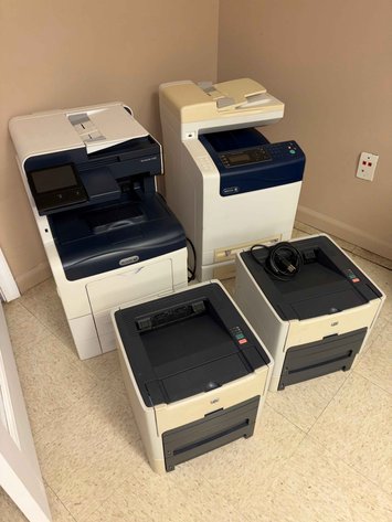 Image for (2) XEROX Copiers & (2) HP LASERJET Printers