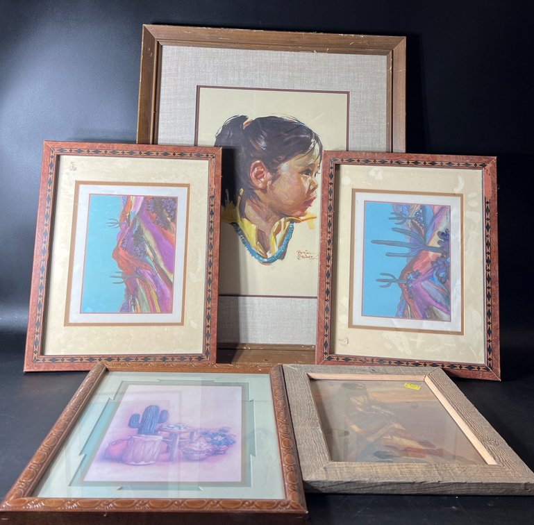 Framed Artwork Including Bettina Steinke and Ann Hall Davis