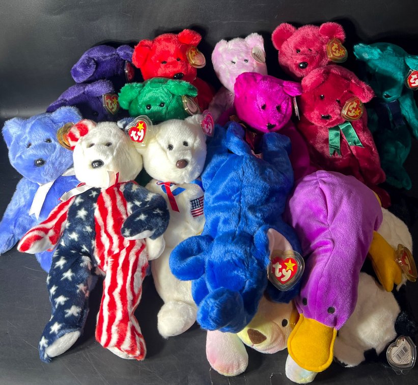 15 Ty Beanie Babies Featuring Bears and Animals