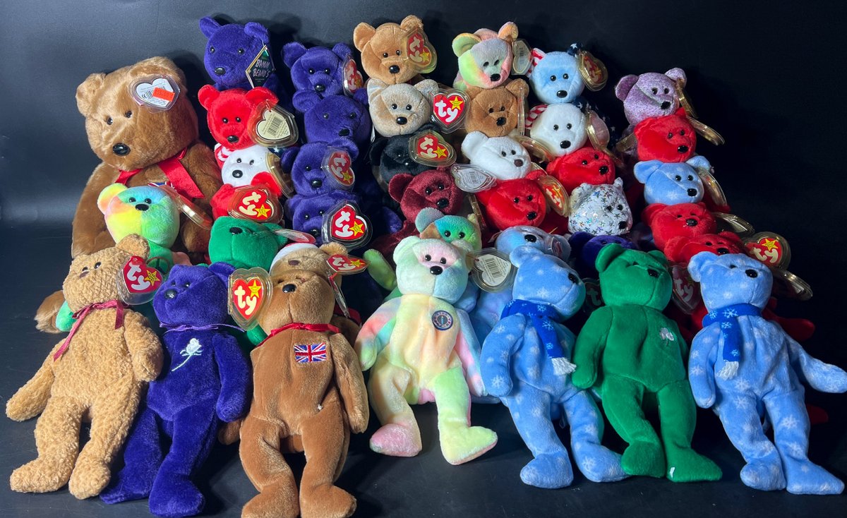 Ty Beanie Babies and Beanie Buddies Plush Toys Featuring Bears