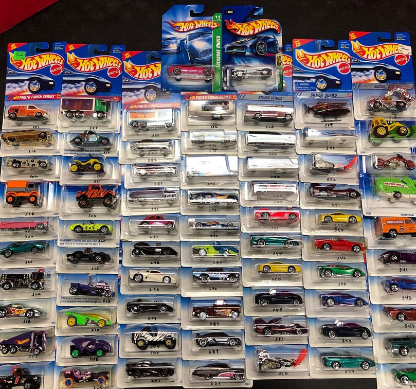 70 Hot Wheels Cars Plus 2 Treasure Hunt Series Models