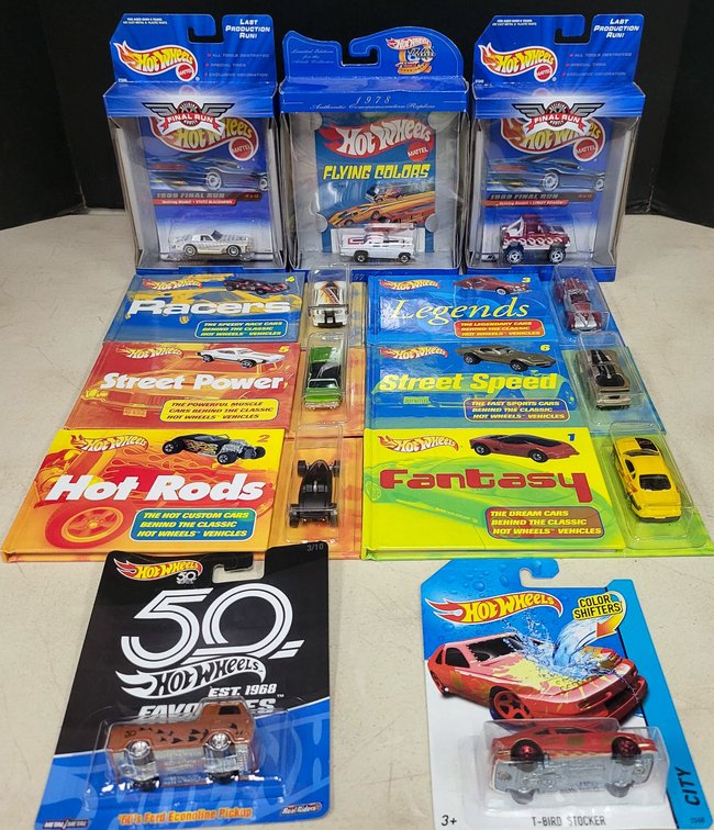 Hot Wheels Collectible Lot Featuring Various Series and Info Book and Limited Editions