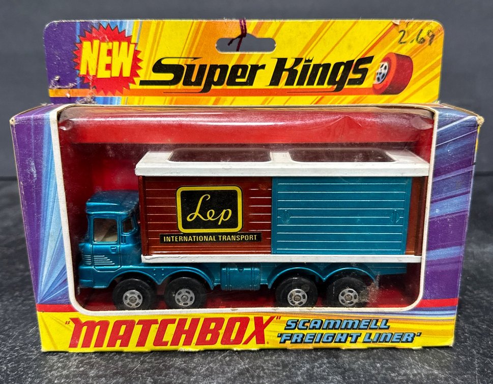 NIB Vintage Matchbox Super Kings K-14 Scammell Freightliner Truck