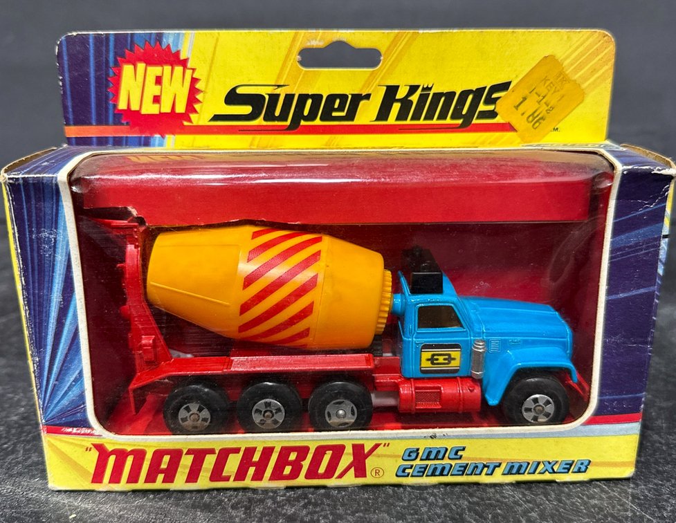 Matchbox Super Kings K-6 GMC Cement Mixer in Original Box