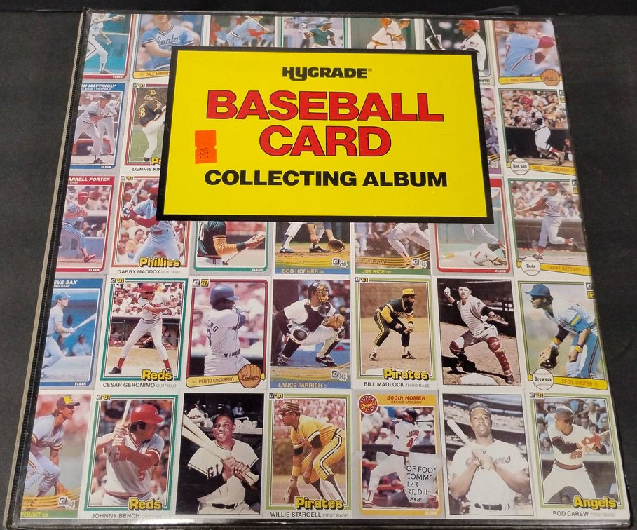 Huggrade Baseball Card Collecting Album with Multi-Sport Trading Cards