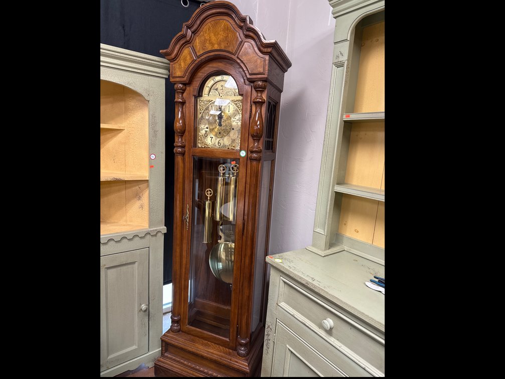 Ridgecrest Grandfather Clock with Moon Phase Dial and Pendulum