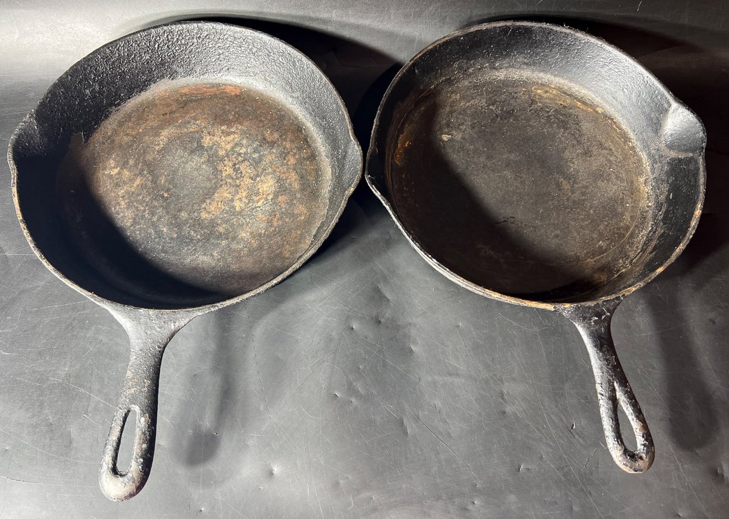 Two 10.5-Inch Cast Iron Skillets