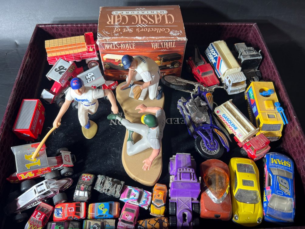 Die-Cast Vehicles and Baseball Figures