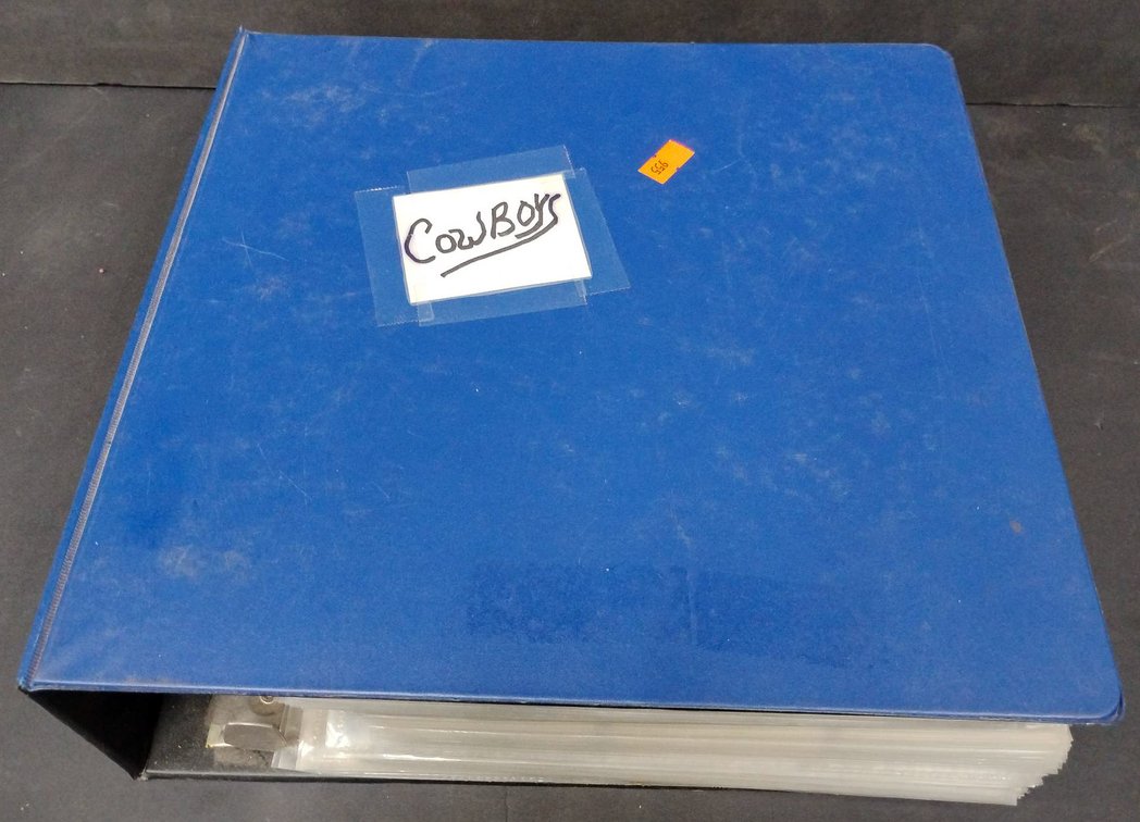 Dallas Cowboys Including Emmitt Smith and Troy Aikman Trading Card Binder