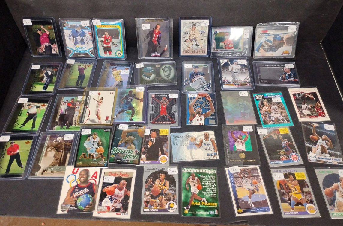 Sports Trading Card Lot Featuring 100s of Cards from Multiple Sports