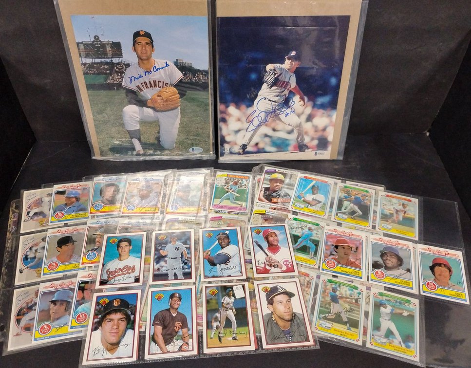 Baseball Memorabilia Including Signed Photos and Cards, Beckett Authenticated