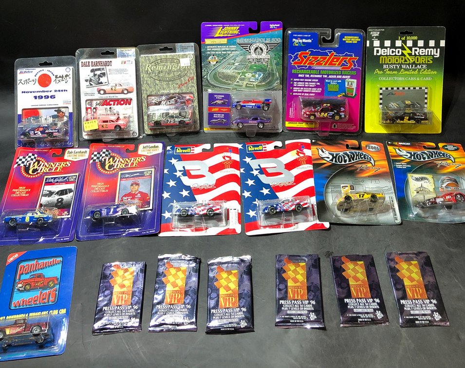 Die-Cast Cars, NASCAR Memorabilia, and Press Pass Cards
