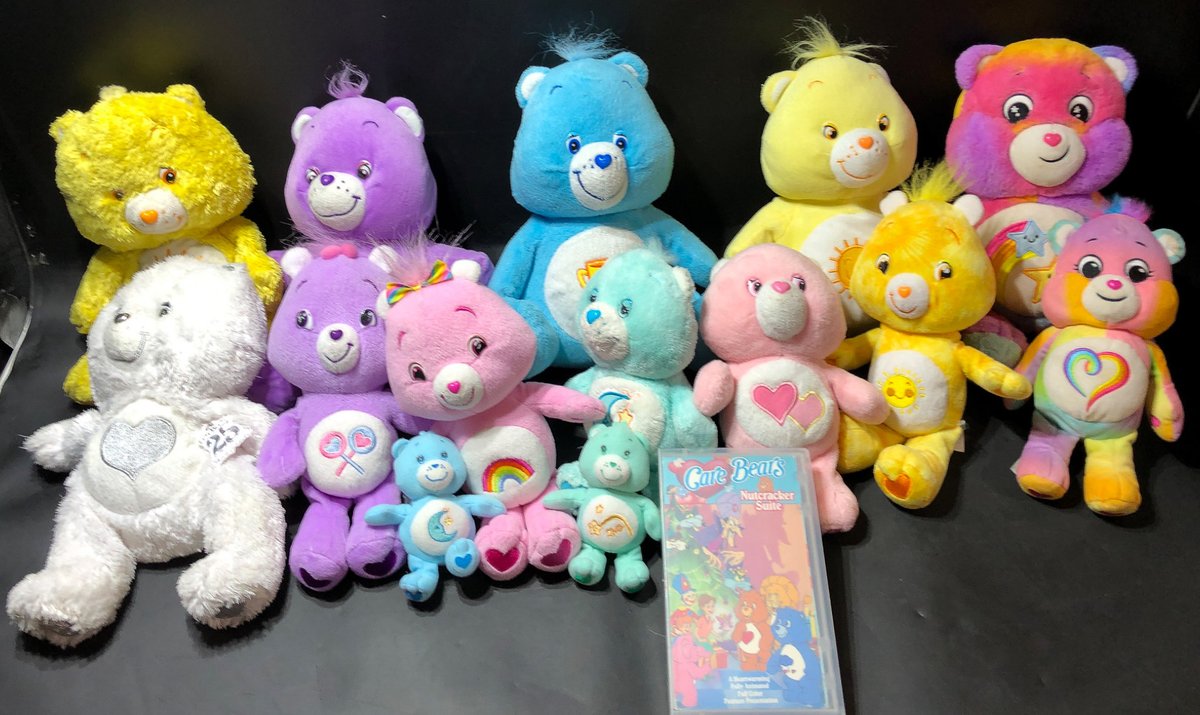 Care Bears Plush Toy Collection with Nutcracker Suite VHS