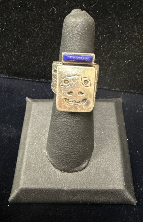 Denise Wallace Sterling Silver Ring, Circa 1990, Size 6.25