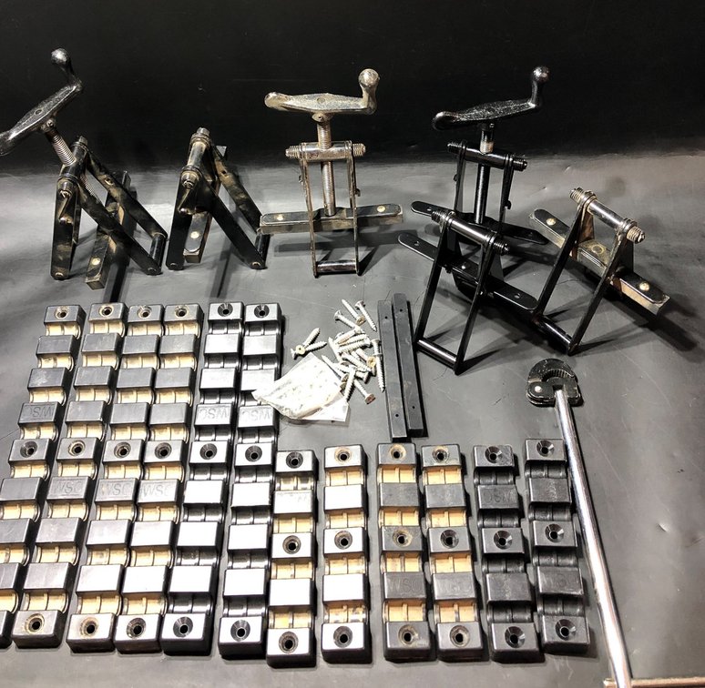 Clamps, Fasteners, and Brackets with Adjustable Hand Screw Clamps