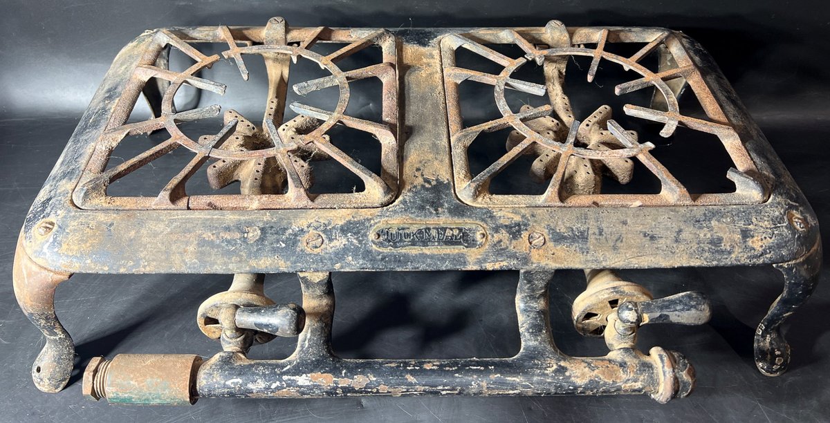 Quick Meal Cast Iron Double Burner Stove, Made in USA