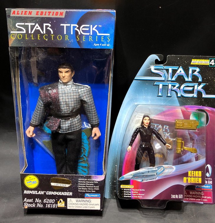 Star Trek Action Figures, Including Romulan Commander and Captain Kirk