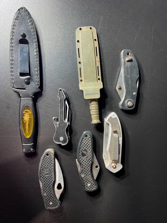 Knives Featuring Master Cutlery, Humvee, Smith & Wesson, and MTech USA