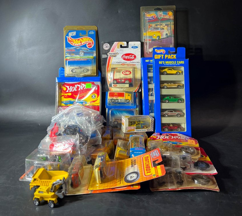 Hot Wheels and Matchbox Vehicles in Original Packaging