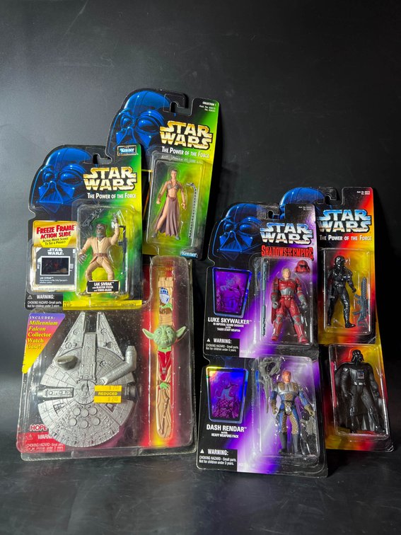 Star Wars Action Figures and Watch in Original Packaging