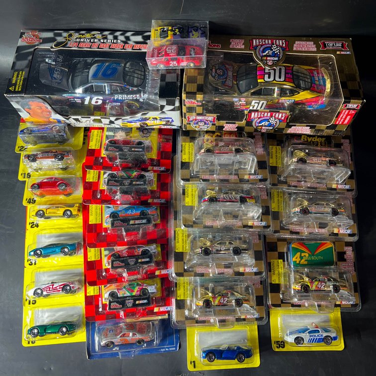 NASCAR and Matchbox Diecast Cars with Packaging