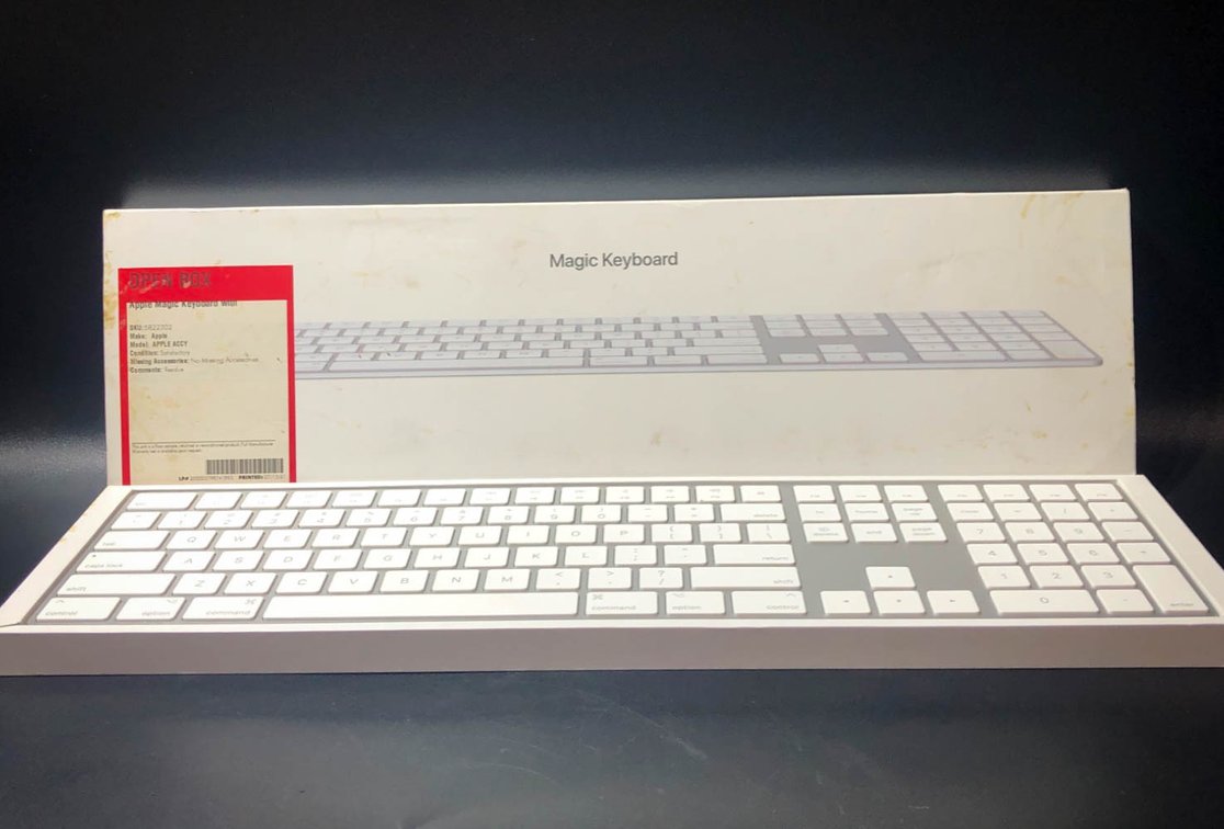 Apple Magic Keyboard with Numeric Keypad in Open Box Condition