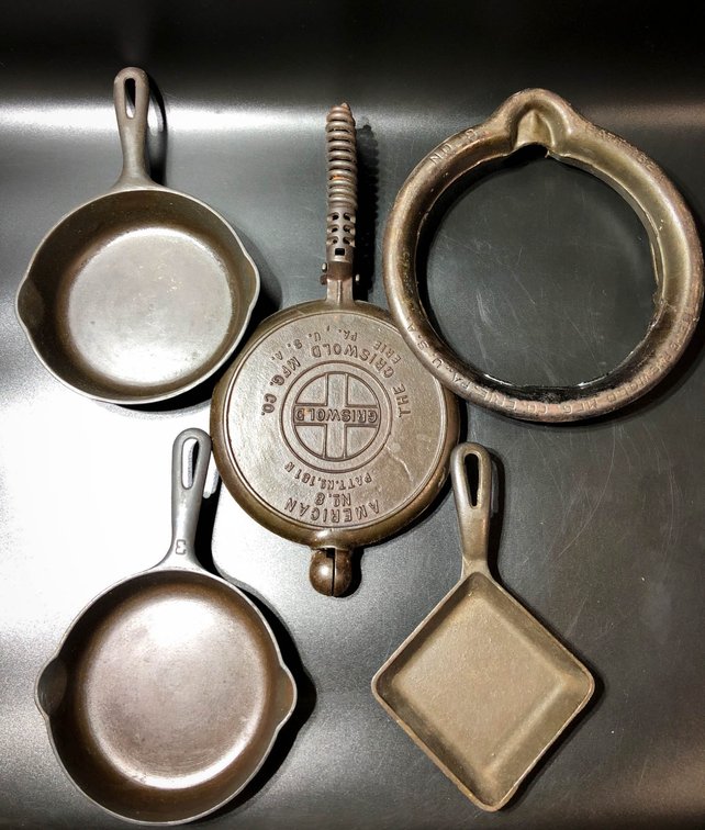 Griswold Cast Iron and Waffle Iron